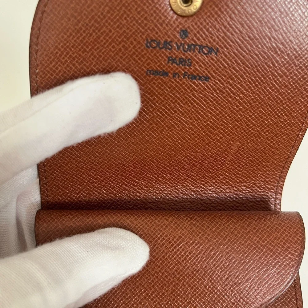 Vintage Louis Vuitton Monogram Coin Purse Wallet Porte Monnaie Gusset 1993